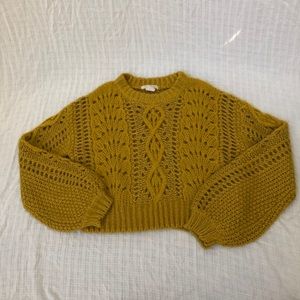 Balloon sleeve sweater